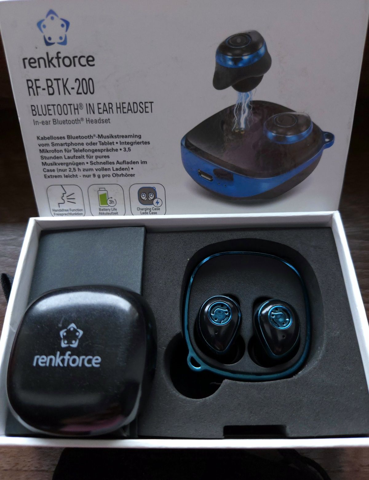 Słuchawki In Ear Renkforce RF-BTK-200 Bluetooth