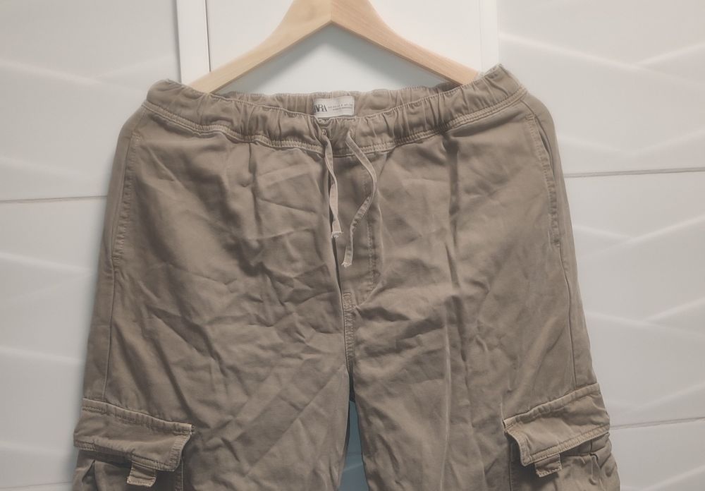 Spodnie Zara r. 38 bojówki cargo szerokie