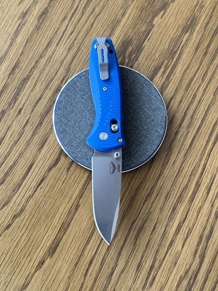 Benchmade Mini Barrage 20CV G10 Blue Blades Canada Limited
