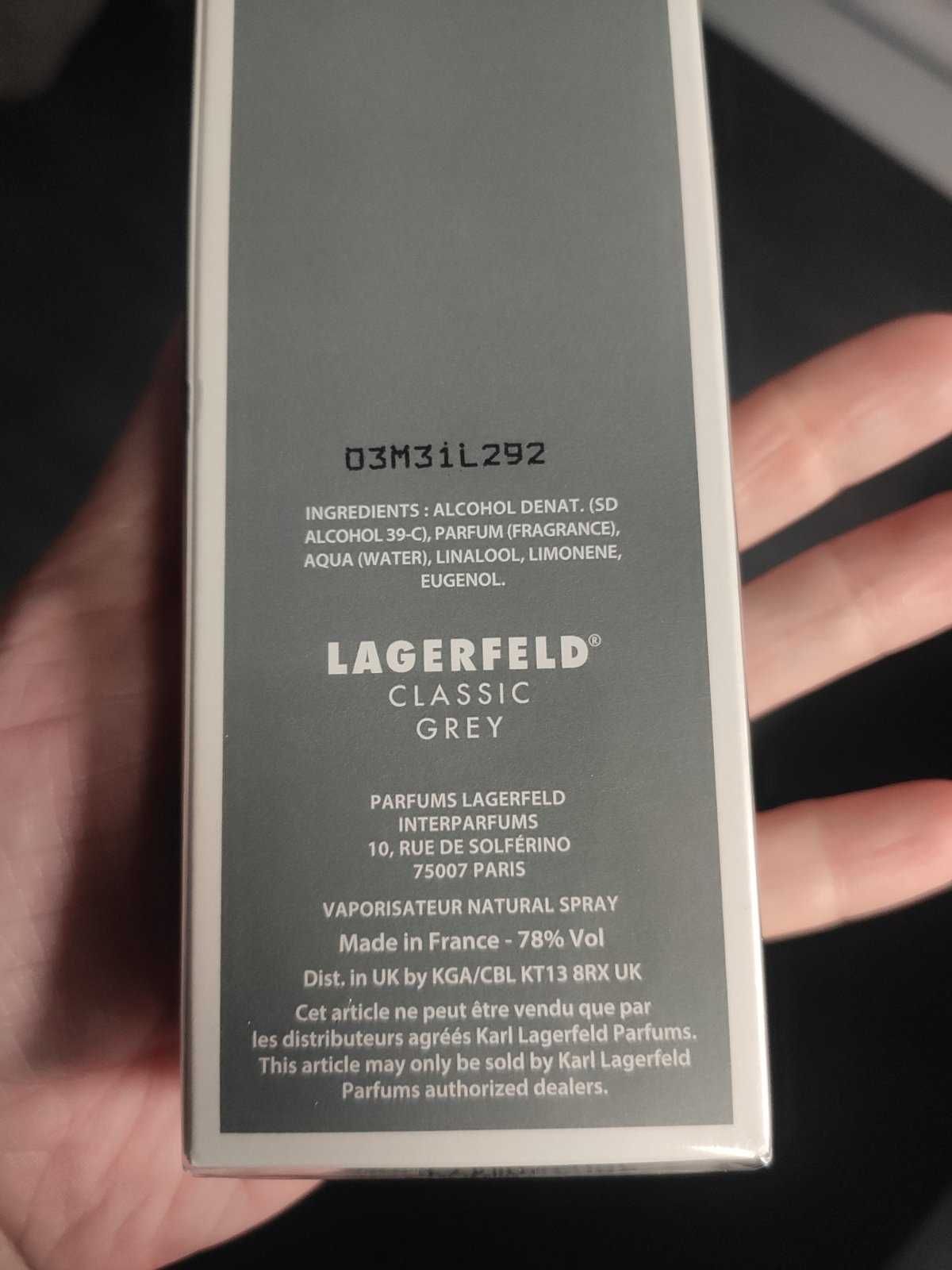 Karl Lagerfeld Grey парфюм чоловічий 50мл, подарунок військовому