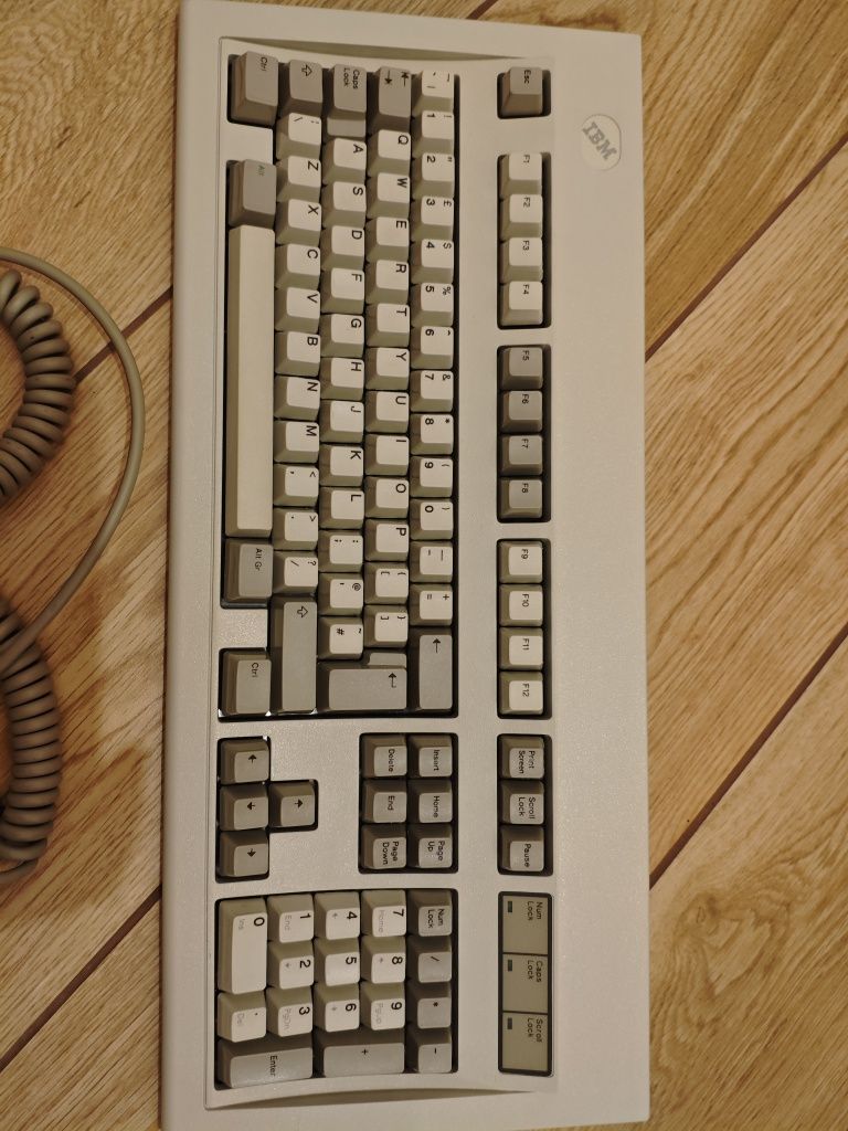 Klawiatura ibm model m + mysz ibm