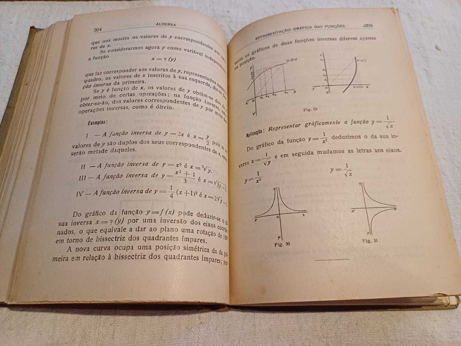 Livro Álgebra e Trigonometria para o 2º ciclo, P. Campos Tavares, 1946