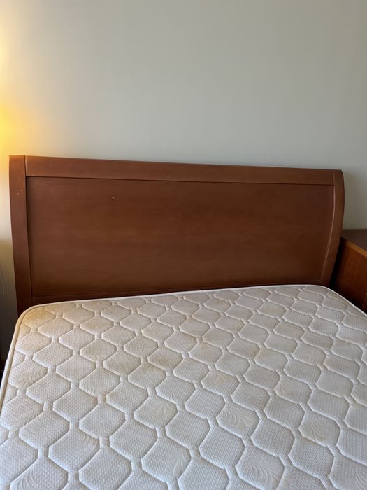 Quarto de casa em cerejeira, cama de casal com estrado, colchao, movel