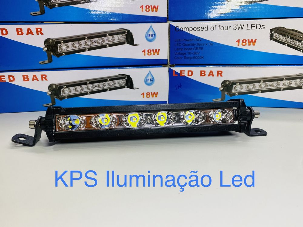 Barra Led 18w super fina - novo