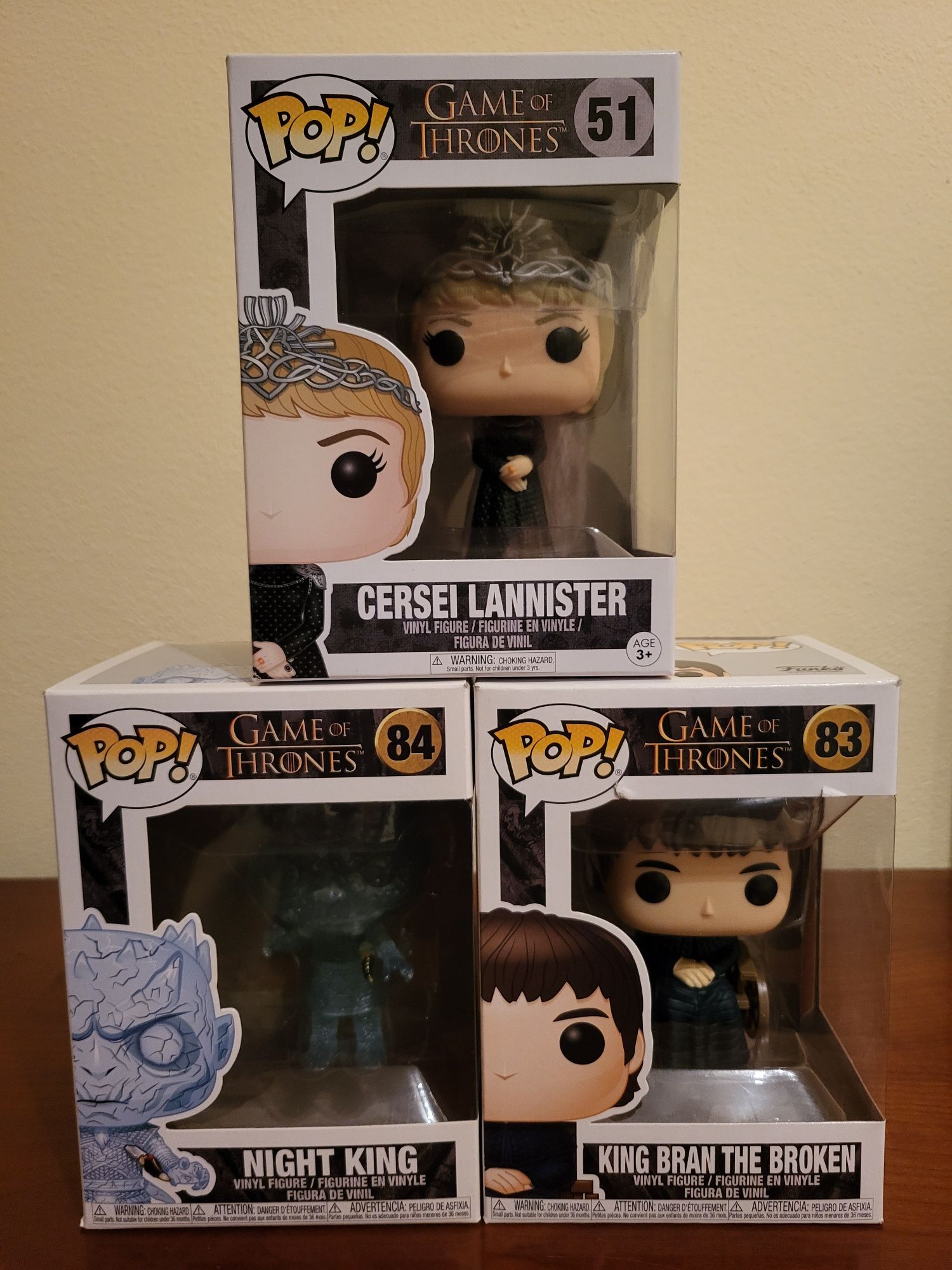 Funko Pop Game of Thrones Cersei Lannister King Bran Night King