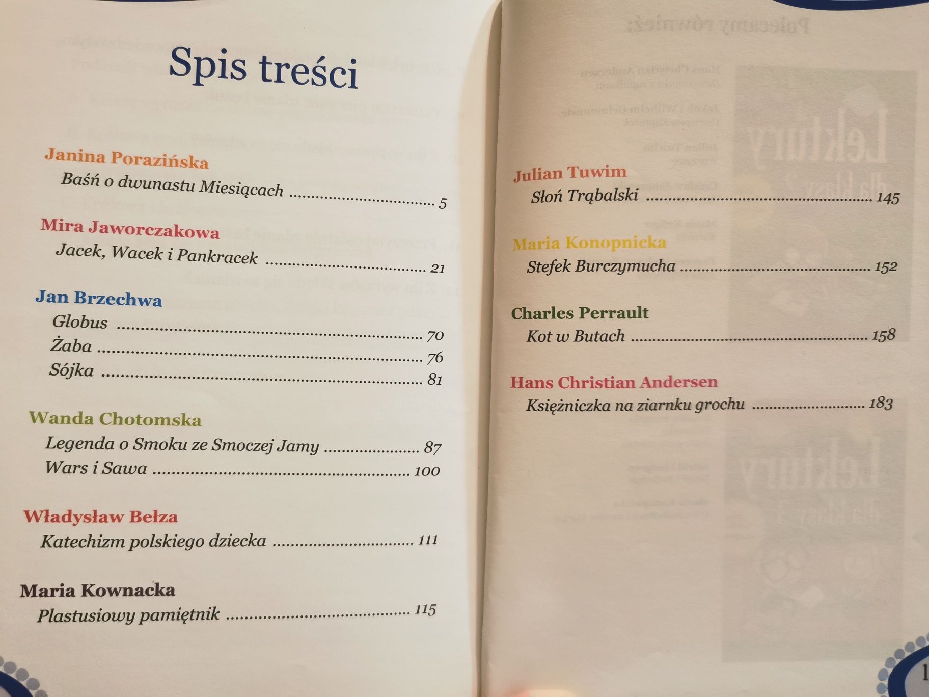 Książka "Lektury dla klasy 1" - ćwiczenia i zadania - jak nowa