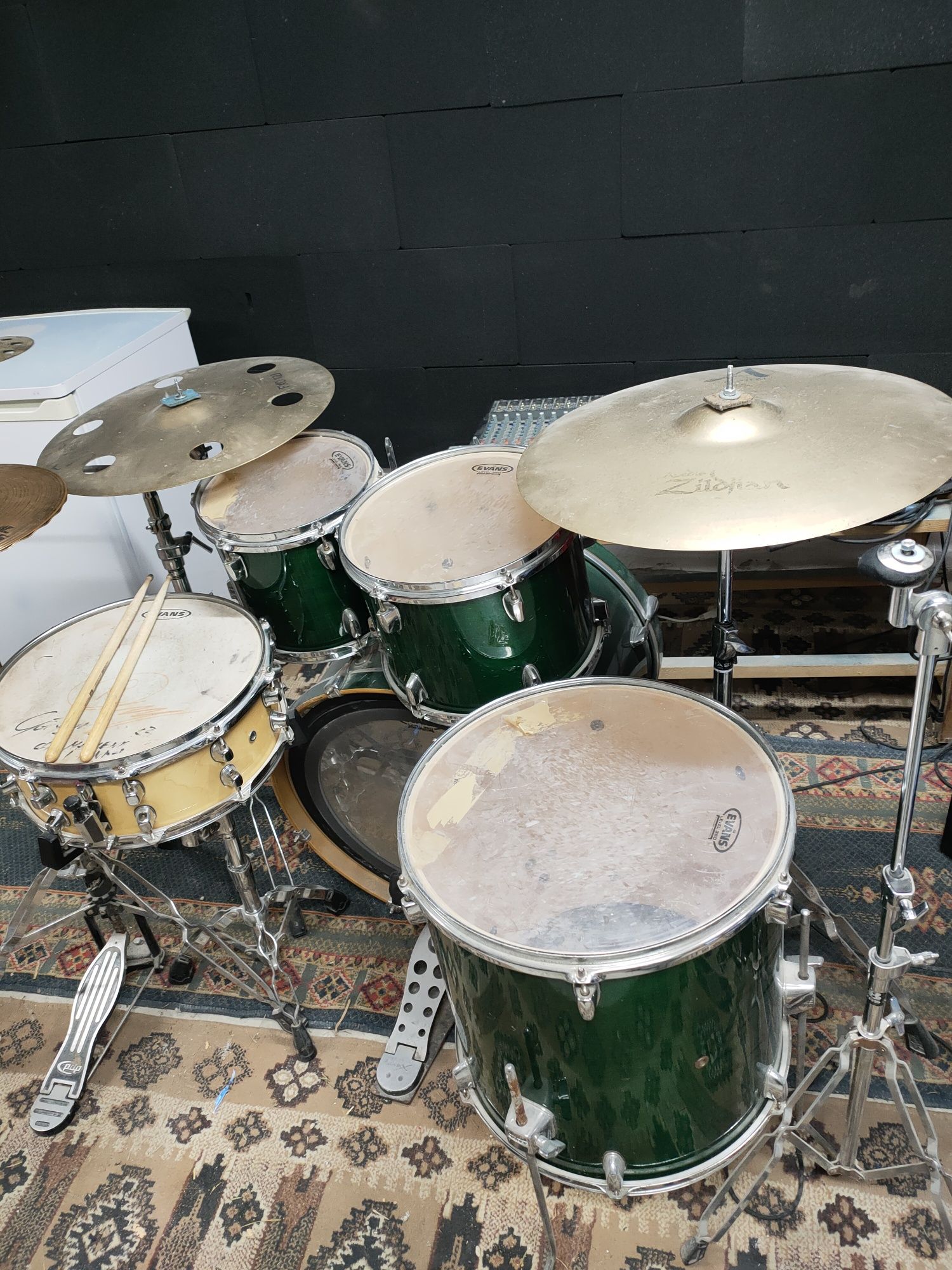 Perkusja Pearl export stopa natal Basix talerze paiste zildjian