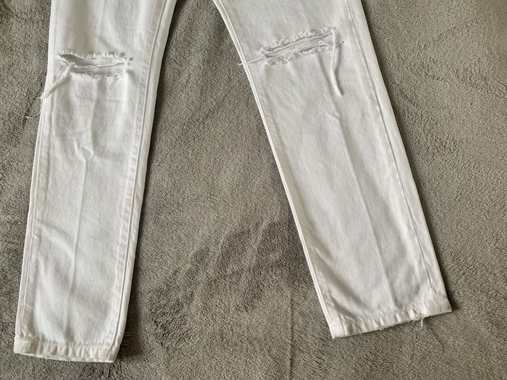 Goldgarn Denim spodnie białe z przetarciami rozmiar XS