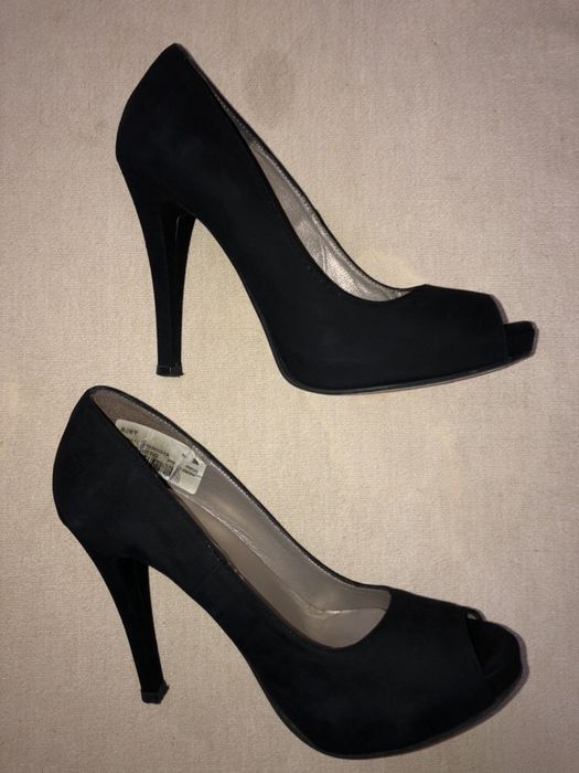 Sapato senhora GIANNA cerimónia 36 pele / veludo preto