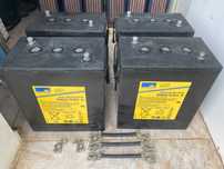 Conjunto de 4 Baterias 6V DC, 330A, Gel, Sonnenschein SB6