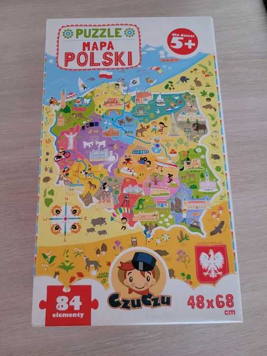 czuczu puzzle mapa polski 5+