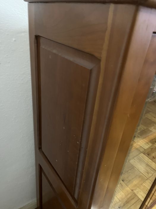 Movel com portas vidro cerejeira