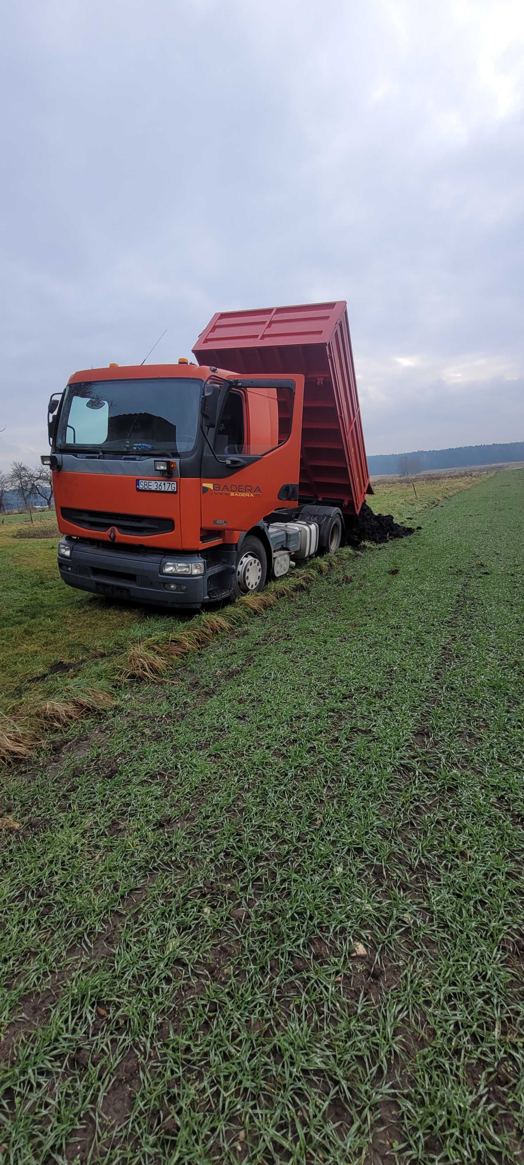 transport węgla PGG Tauron Węglokoks Talony piasek kruszywa wyburzenia