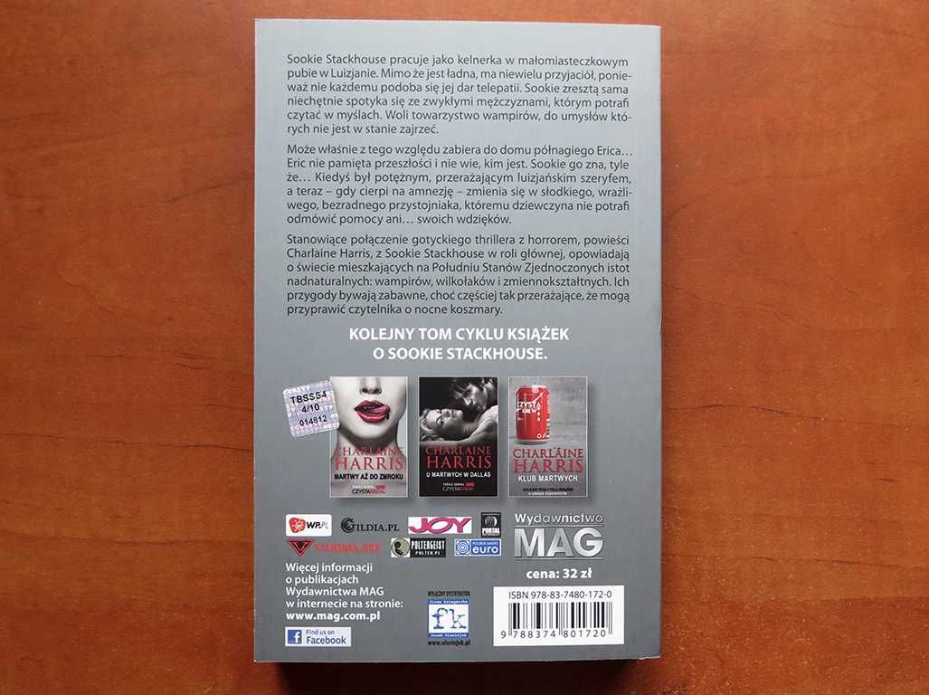 True Blood Czysta Krew Martwy dla świata Charlaine Harris tom 4