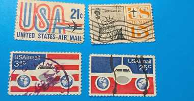 Zestaw starych znaczków USA