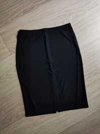 Czarna spódniczka obcisła spódnica przylegająca dłuższa wiskoza