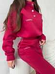 La manuel dres komplet plush bordo M/L