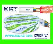 Przewód NKT Instal Plus YDYp Kabel 3x2,5,3x1,5 100MB. ZAPRASZAM.