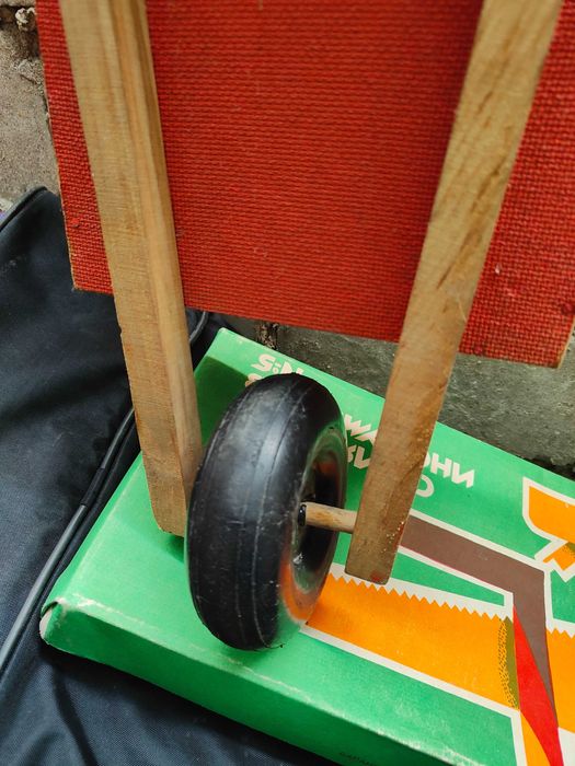 Retro Vintage PRL taczka zabawka dla dzieci