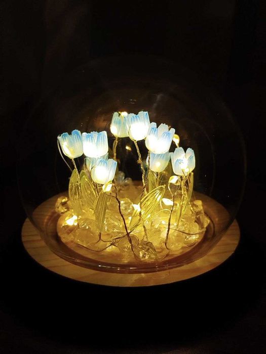 Декоративні нічники тюльпани в колбі