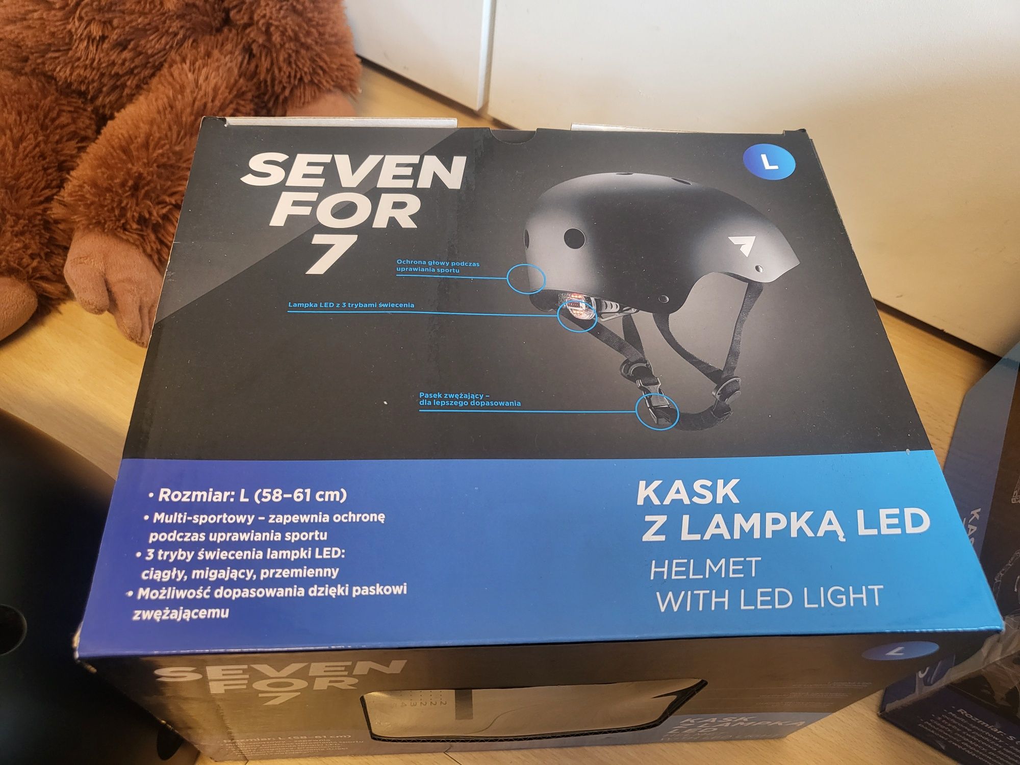 Seven for 7 kask rowerowy różowy czarny dla rodziny