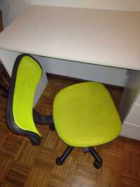 Cadeira de escritório com altura ajustável verde clara
