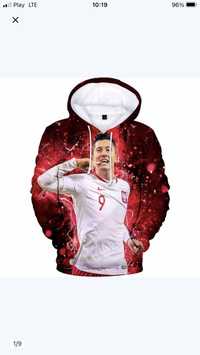 Bluza Męska Unisex Robert Lewandowski Polska L RL9 Unikat Nowa !