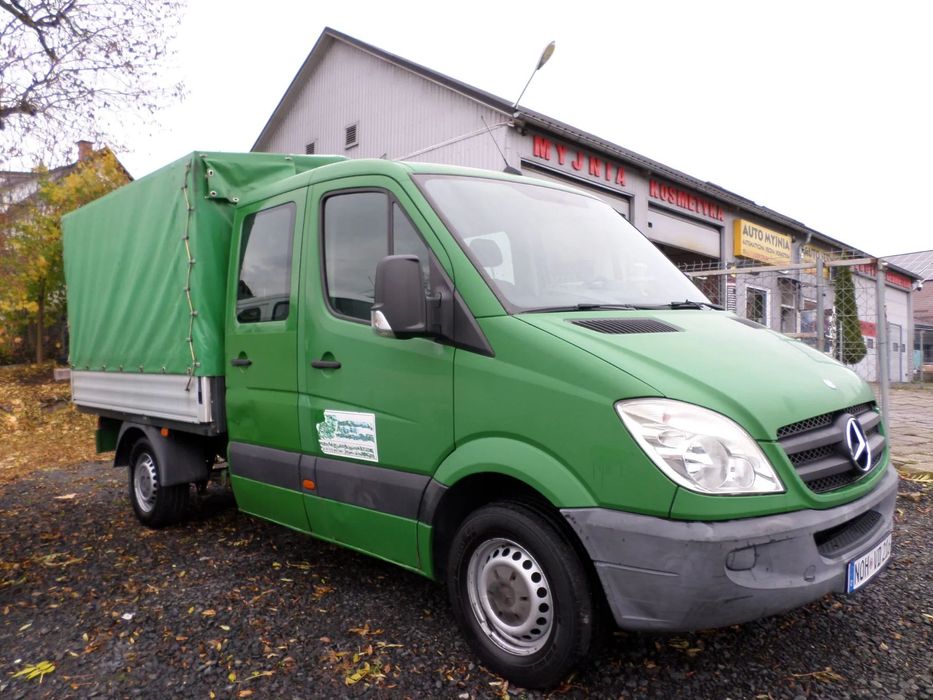 Mercedes-Benz Sprinter Doka  2.2 CDI 109KM, 215tys.km, DOKA, Brygadówka, 7-osób