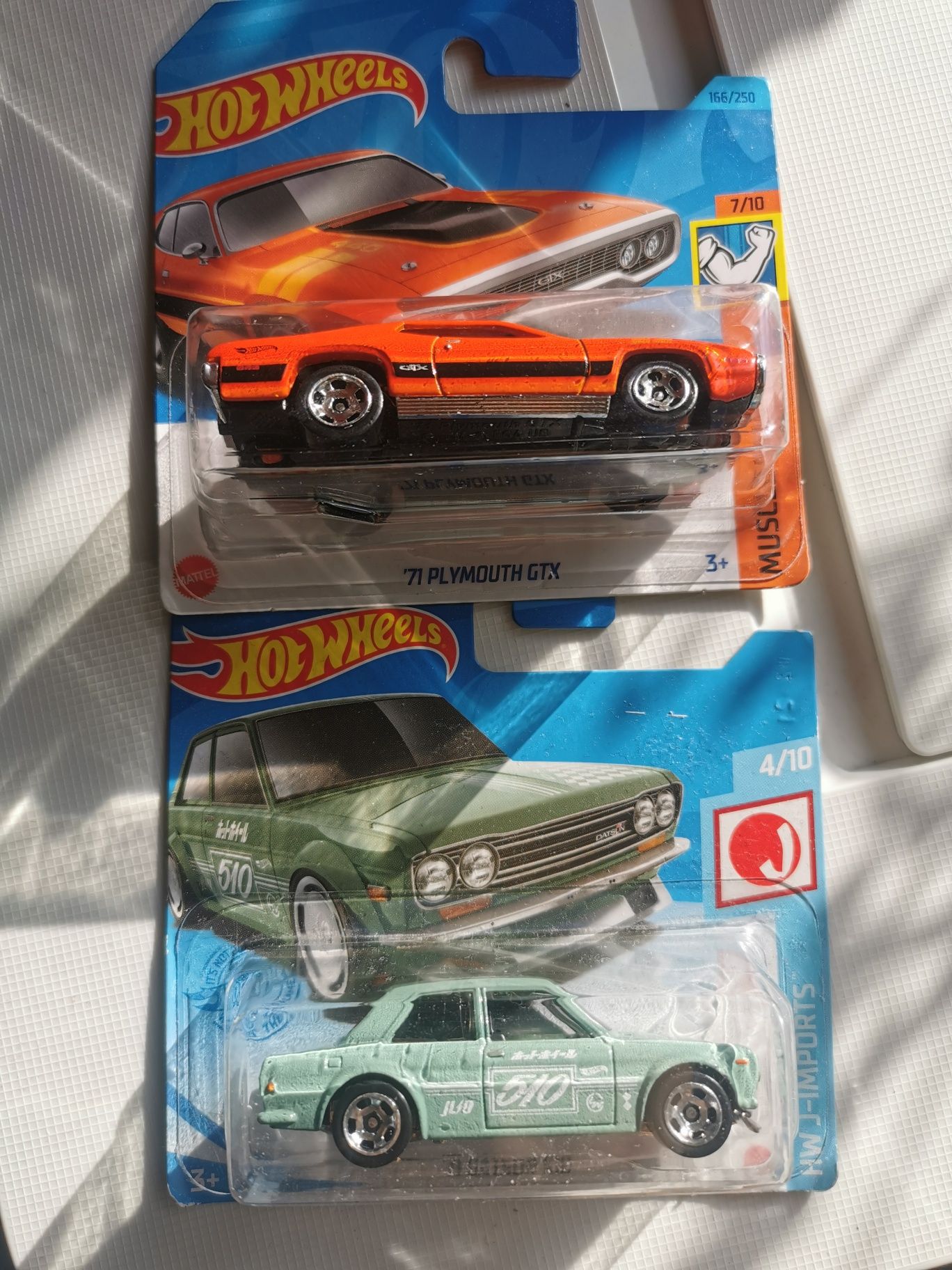 RZADKIE MODELE Hot Wheels '71 Datsun 510 z 2021 Plymouth GTX th