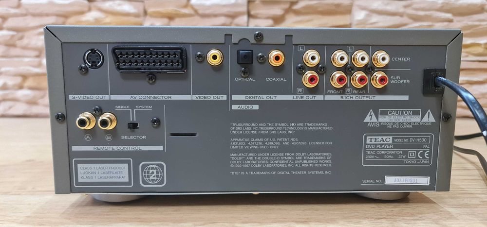 Teac DV-H500 Odtwarzacz DVD, CD