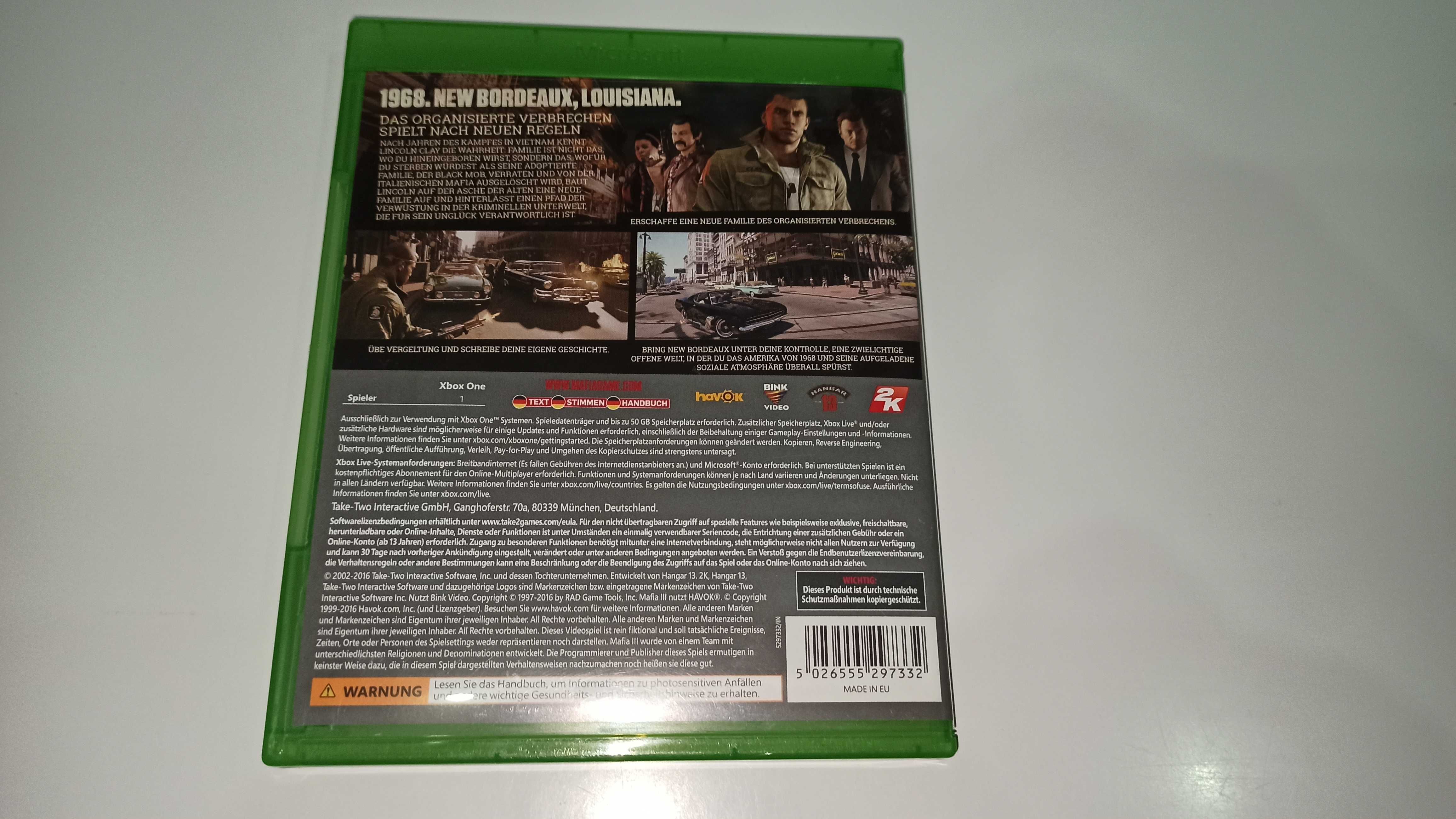 xbox one MAFIA III PL polska wersja językowa klasyczna gra gangsterska