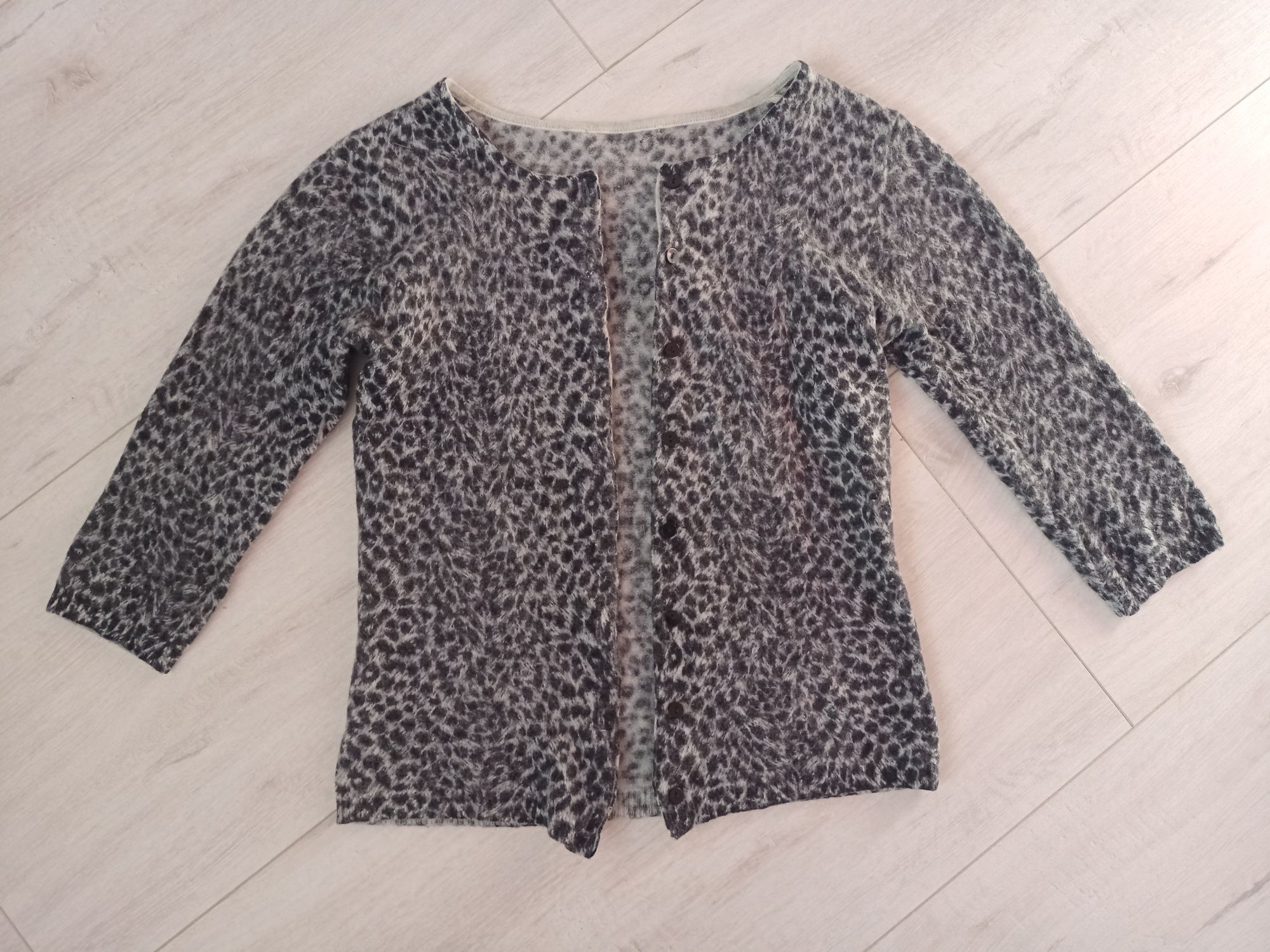 Bolerko 140 146 dziewczęce balik sweterek rozpinany koronka H&M C&A