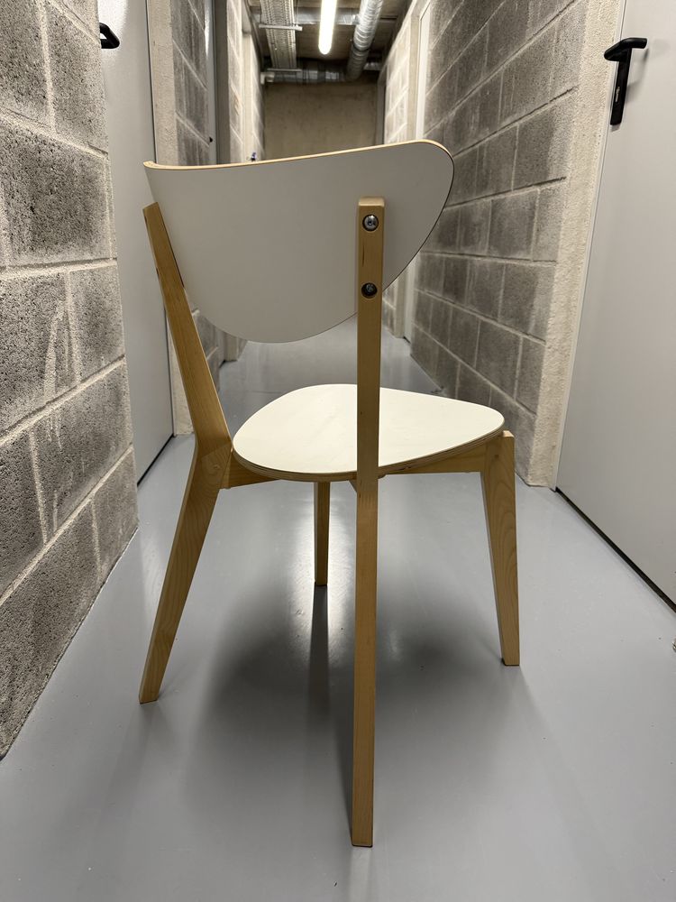 6 Cadeira IKEA NORDMYRA + 6 Almofada cadeira Gato Preto