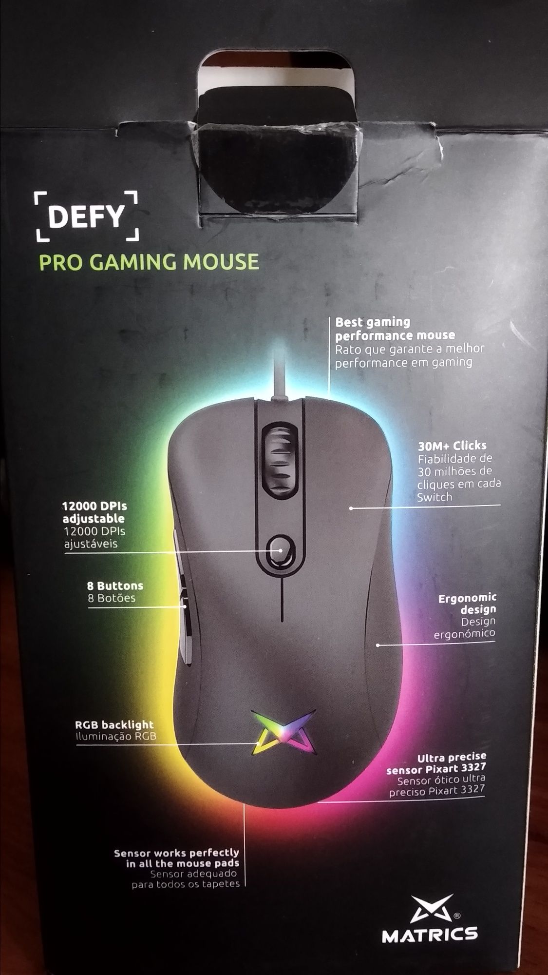 Rato Matrics (Pro Gaming Mouse) 12000 Dpis (NOVO)