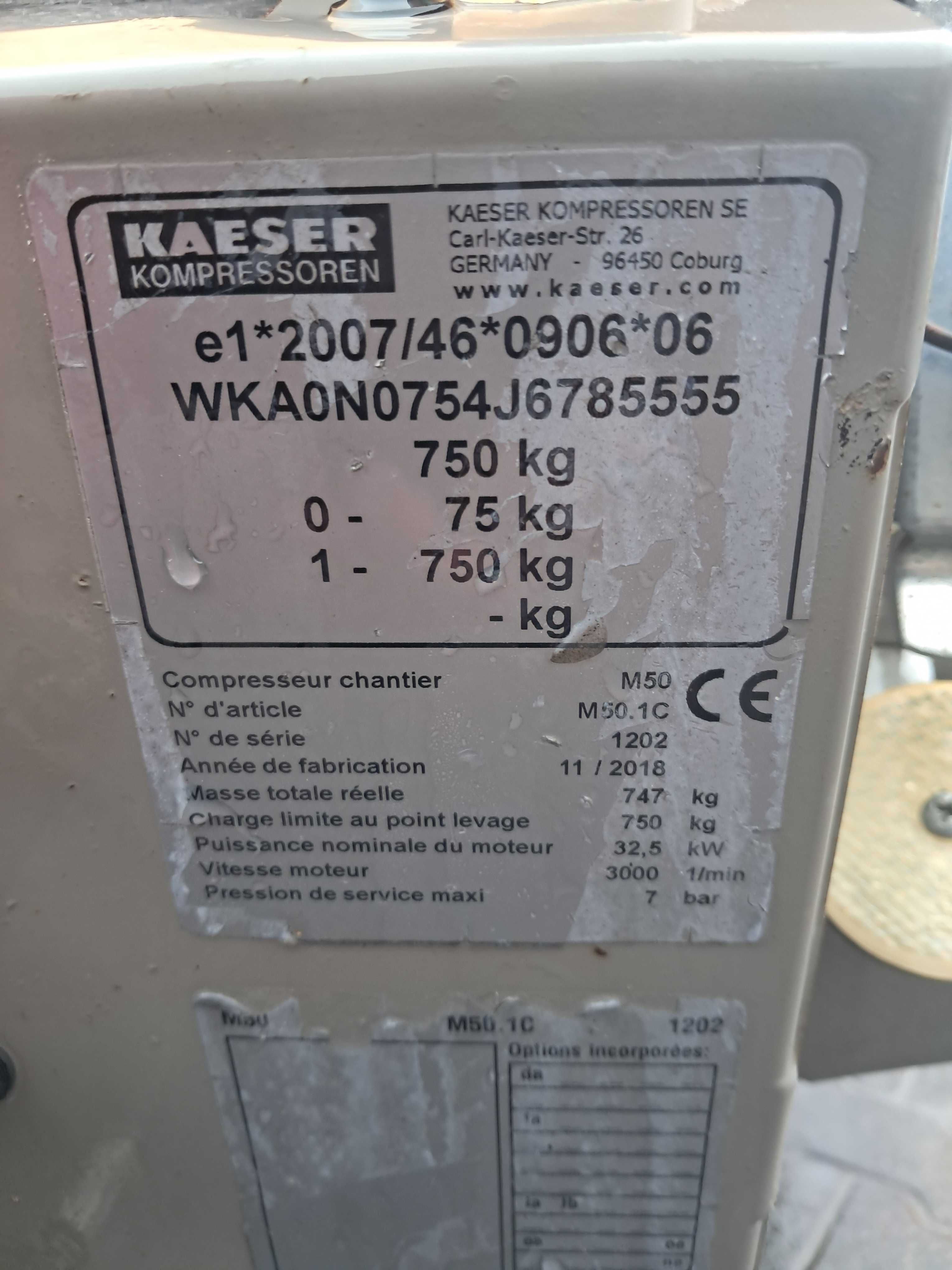 Kompresor śrubowy KAESER M 50 / 18r! / M43 ATLAS COPCO