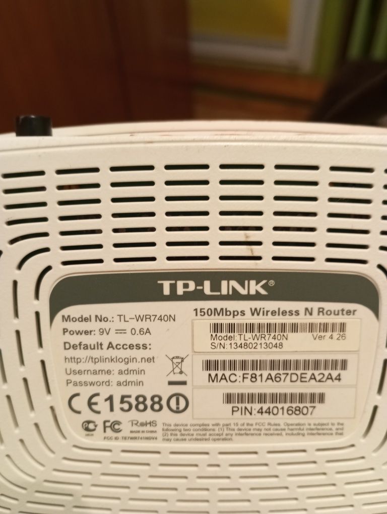 Router TP link model tl wr740n