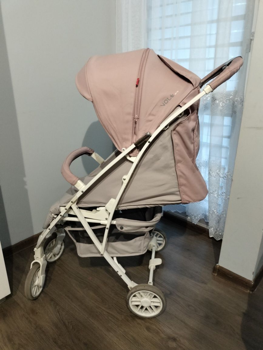 Wózek spacerowy Euro Cart Powder Pink VOLT Pro