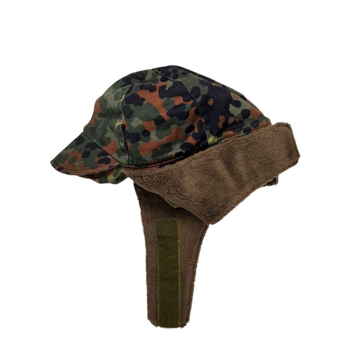 Czapka czołgisty uszatka r. 57 Wełna bundeswehra flecktarn moro 1999