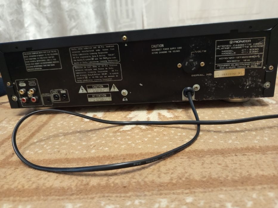 Продам кассетную деку, магнитофон pioneer CT-S330
