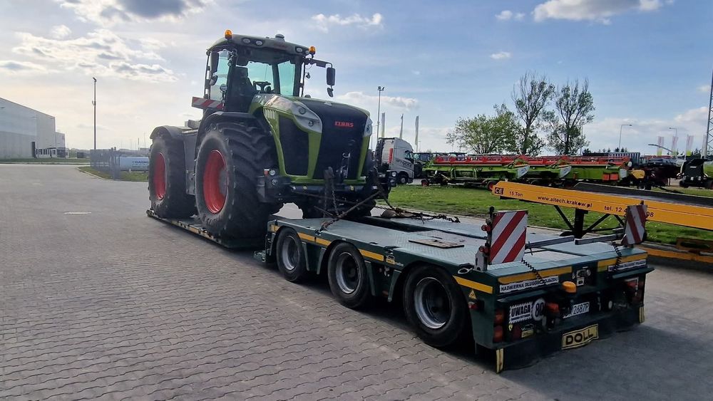 Transport Kombajnów Maszyn rolniczych leśnych budowlanych tiefbett