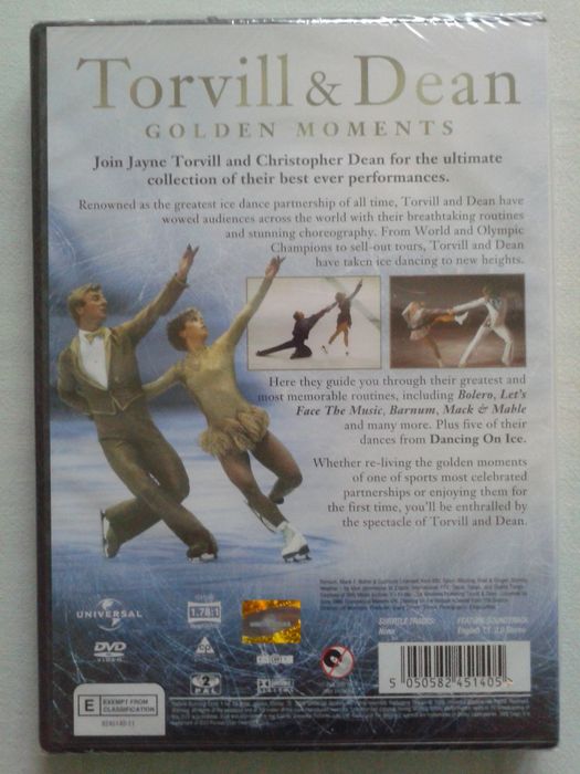 Torvill & Dean - GOLDEN MOMENTS (2006) dvd video / kubek