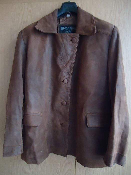 Пиджак куртка кожаная р. 46-48