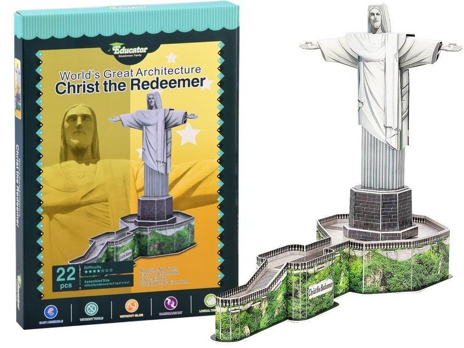 puzzle 3d jezus z rio de janeiro 22 ele za2903