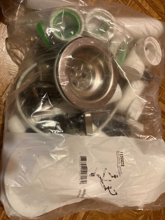 Podwójny syfon do zlewozmywaka ALVEUS Pop-Up