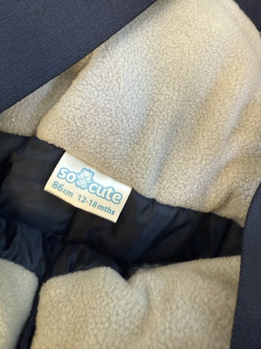 Komplet zimowy kurtka plus spodenki 80/86