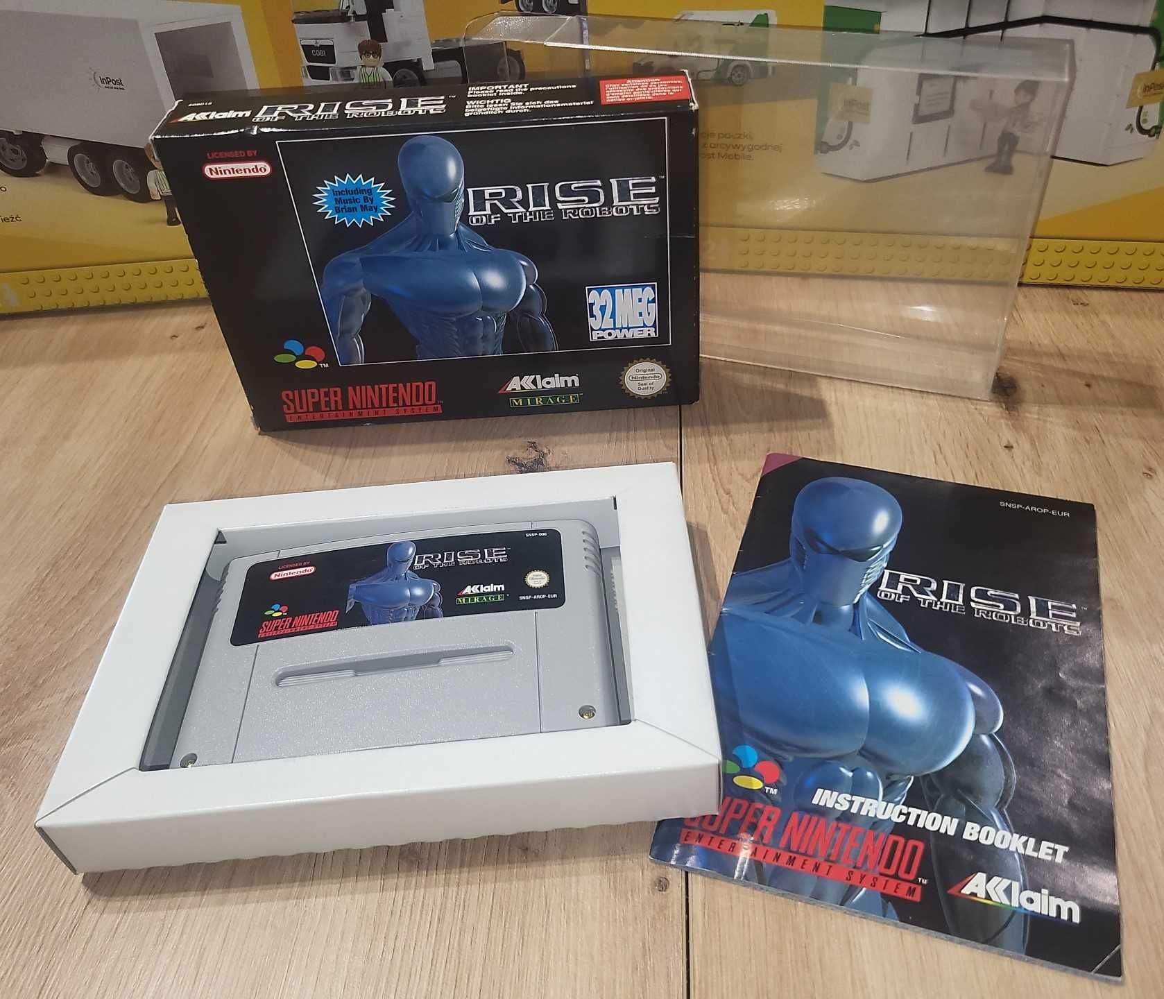 Gra Rise of the Robots - NINTENDO SNES - BDB- stan Komplet +Protektor