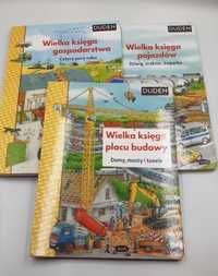 3x Wielka księga: placu budowy, gospodarstwa, pojazdów