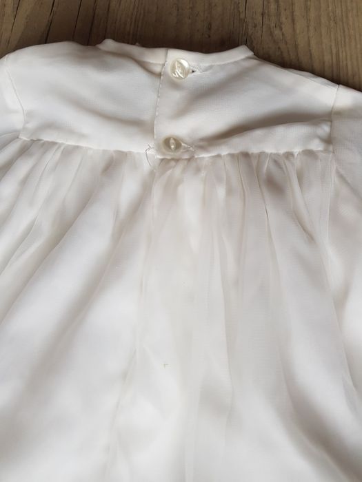 Sukieneczka biała Chrzest Święty 6-12 miesięcy