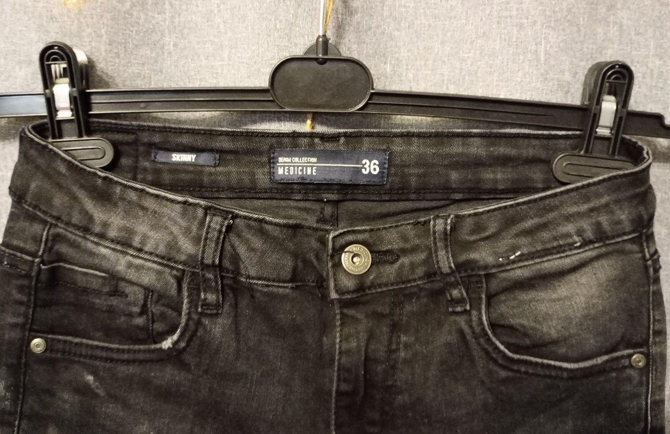 Jeansy damskie skinny rozm. 36