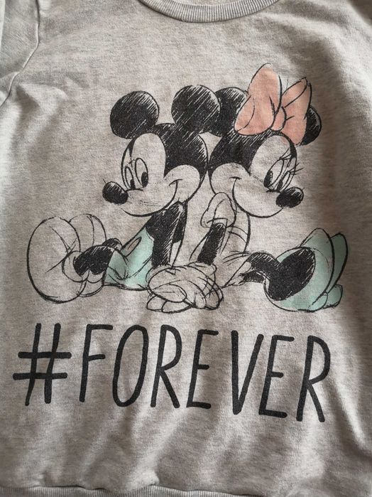 Szara bluza bluzka myszka Miki Minnie Disney 36 - 38
